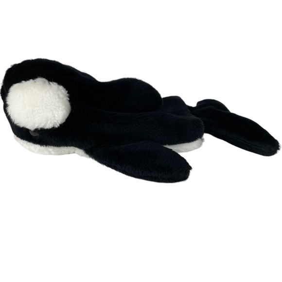 Vintage Orca Killer Whale Children’s Hand Puppet Plush Simple Toy USA Made Rare - Picture 5 of 14